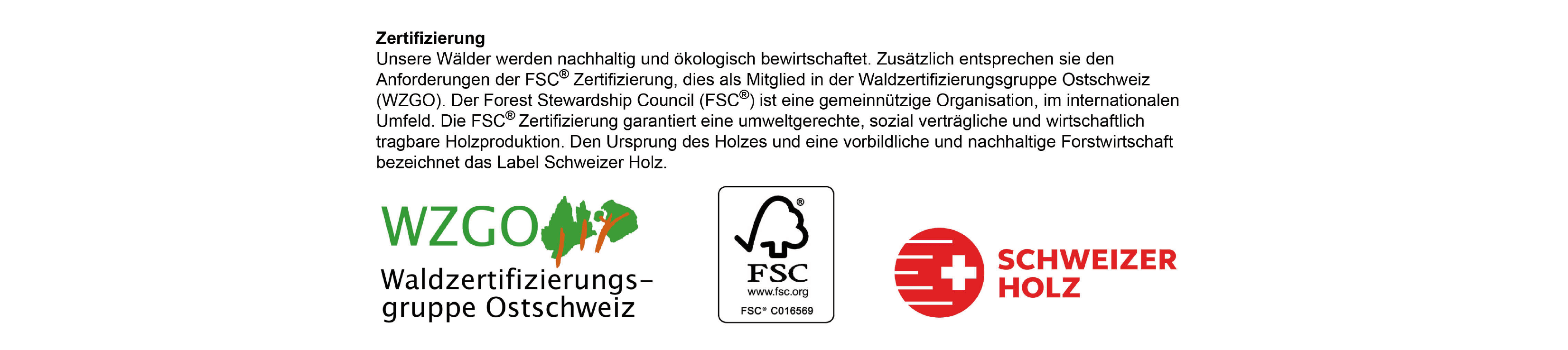 FSC Schweizer Holz