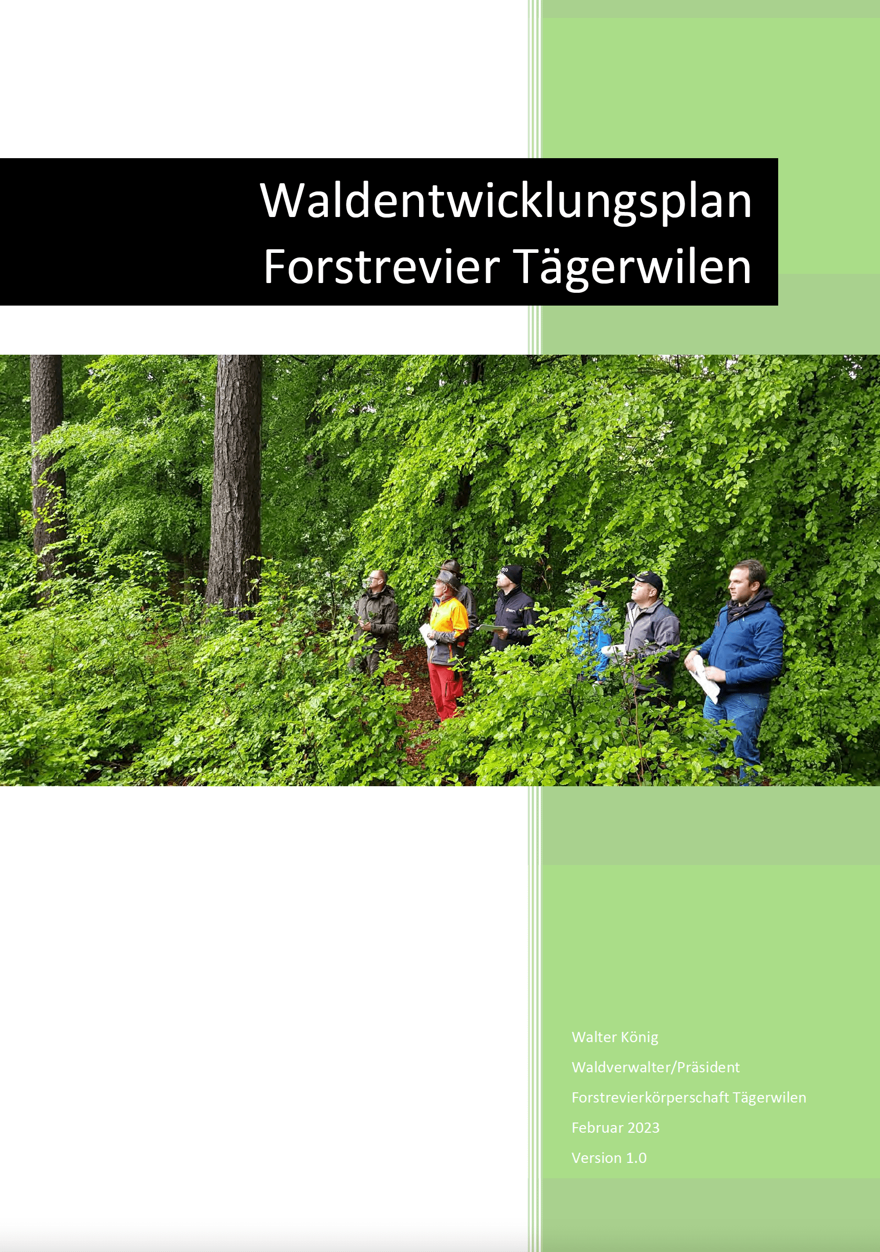 Waldentwicklungsplan Forstrevier Tägerwilen 2023