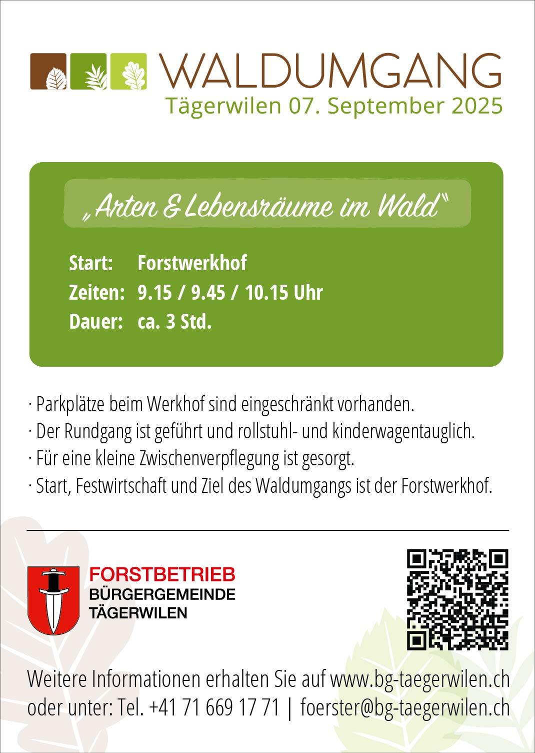 Waldumgang Flyer_Inserat_2025